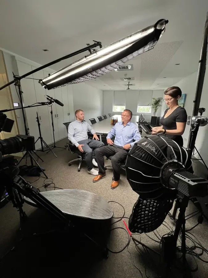 Dreharbeiten zum Unternehmensvideo der CMD GmbH & Co. KG
